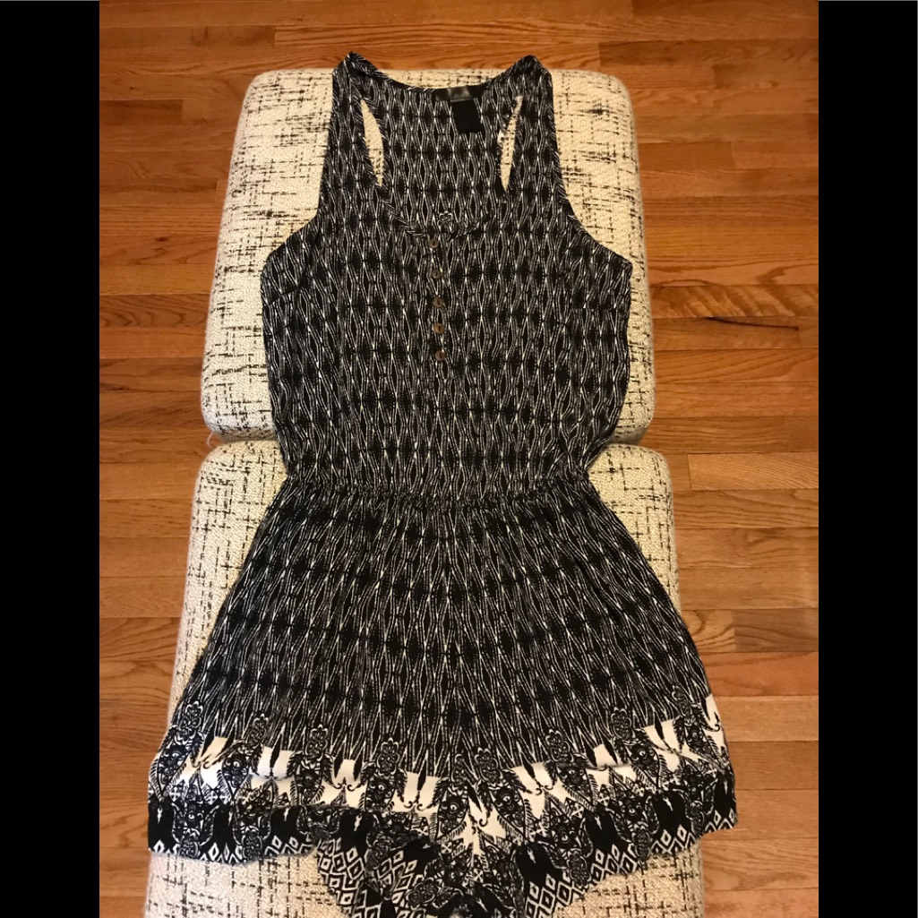 Button Down Romper Size Small
